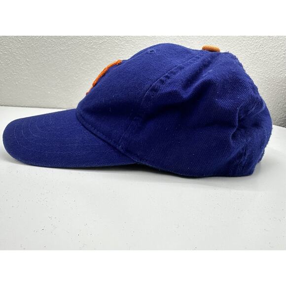 Twins Enterprise Kids MLB New York Mets Baseball Hat Blue Flexfit Fitted Cap - Picture 9 of 12